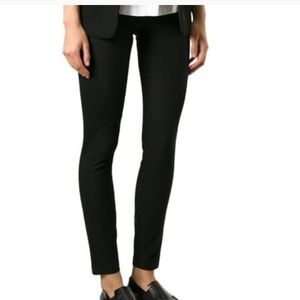 Helmut Lang Black Moto Cigarette Pants